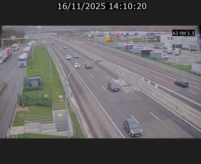 Traffic live webcam Luxembourg Aire de Berchem - A3 - BK 5 - direction France