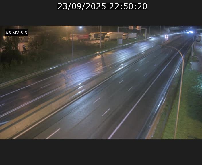 Webcam à l'Aire de Berchem au Luxembourg sur l'A3. Vue orientée vers la France