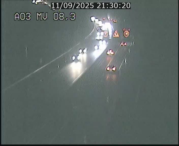 Webcam Autoroute après la Croix de Bettembourg en direction de Luxembourg sur l'A3