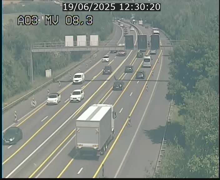 Webcam Autoroute après la Croix de Bettembourg en direction de Luxembourg sur l'A3