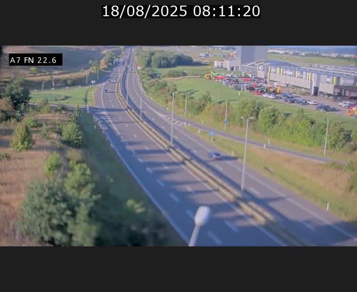 Caméra trafic Luxembourg - A7, Colmar-berg direction Mersch