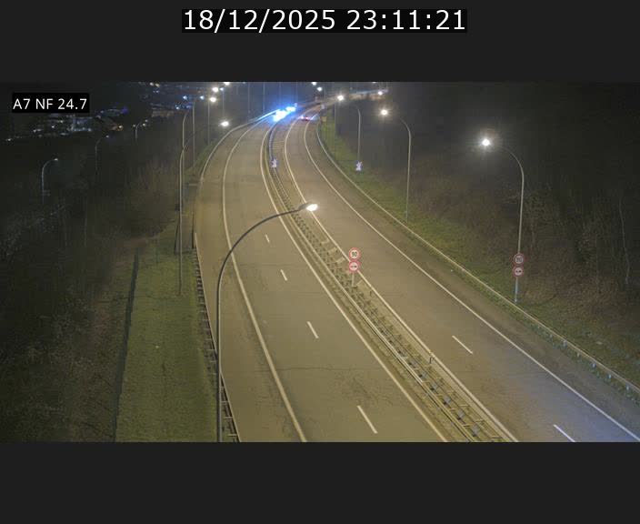 Caméra trafic Luxembourg - A7, Schieren direction Mersch