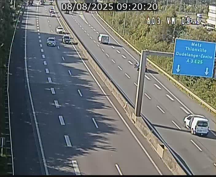 Webcam Autoroute à la Croix de Bettembourg - A3 - BK 9.9 - direction France