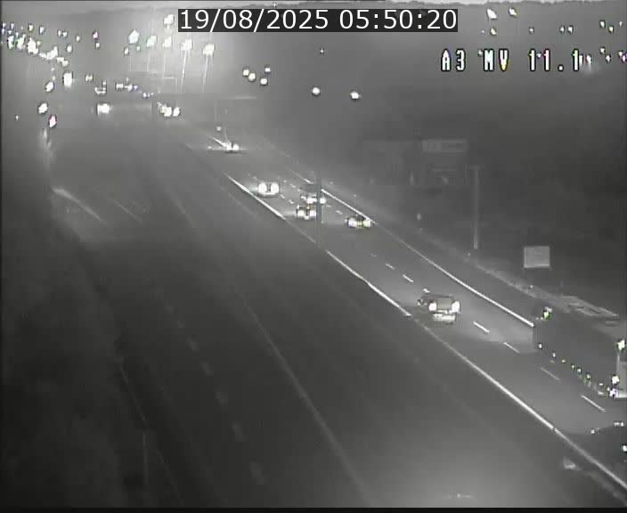 Traffic live webcam Luxembourg Croix de Bettembourg A3 - BK 11.1 - direction Luxembourg-ville