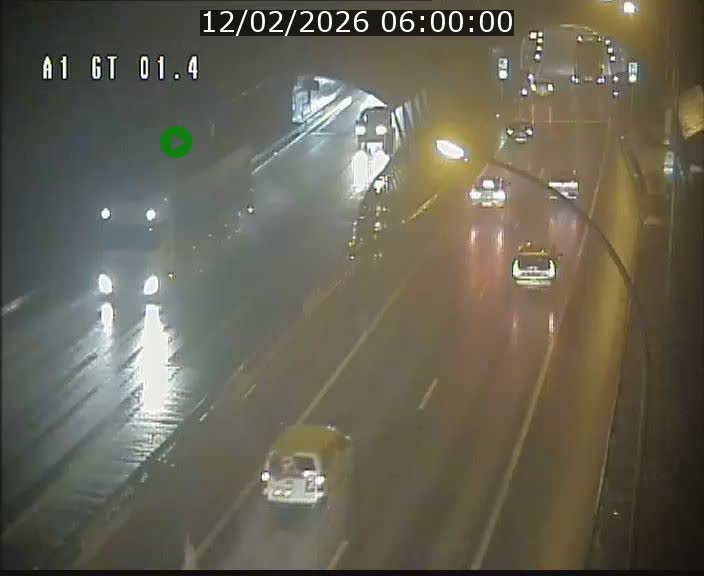 Traffic live webcam Luxembourg Hesperange - A1 direction Kirchberg - BK 1.4