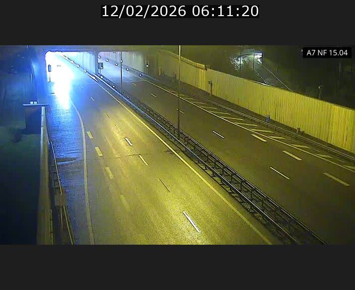 Caméra trafic Luxembourg - A7, Tunnel Mersch, entrée sud, direction Ettelbruck