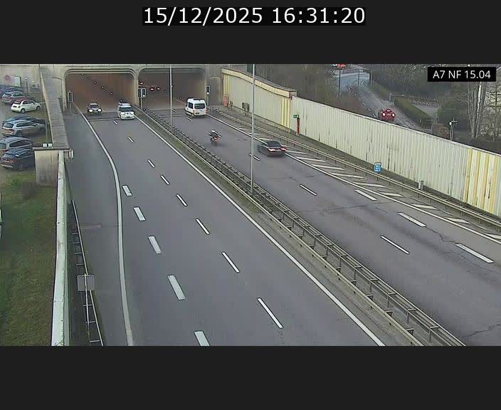Caméra trafic Luxembourg - A7, Tunnel Mersch, entrée sud, direction Ettelbruck