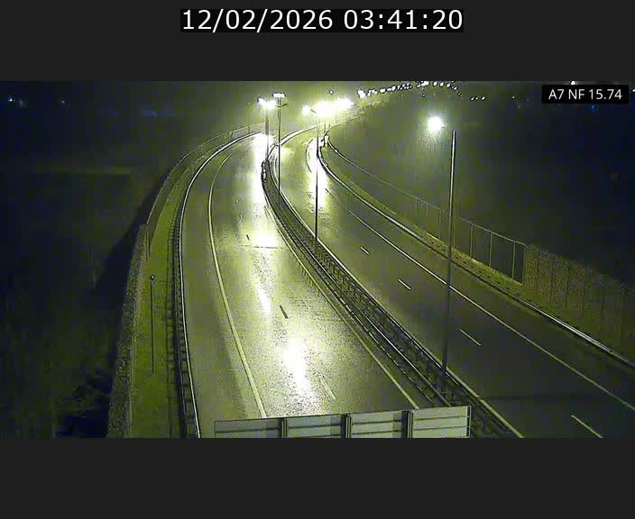 Caméra trafic Luxembourg - A7, Tunnel Mersch, entrée nord, direction Lorentzweiler