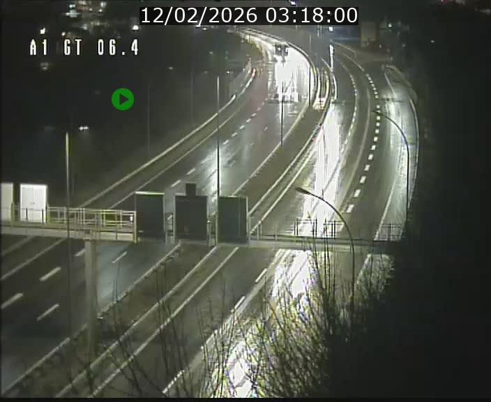 Traffic live webcam Luxembourg Hamm - A1 direction Sandweiler - BK 6.4