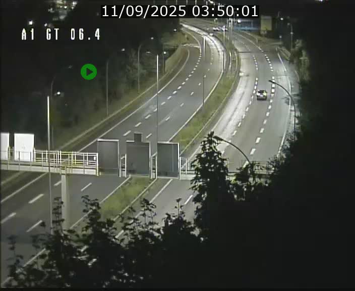 Traffic live webcam Luxembourg Hamm - A1 direction Sandweiler - BK 6.4