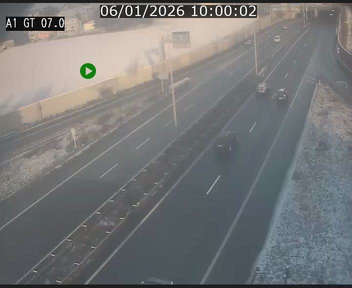 Traffic live webcam Luxembourg Cents - A1 direction Kirchberg - BK 7