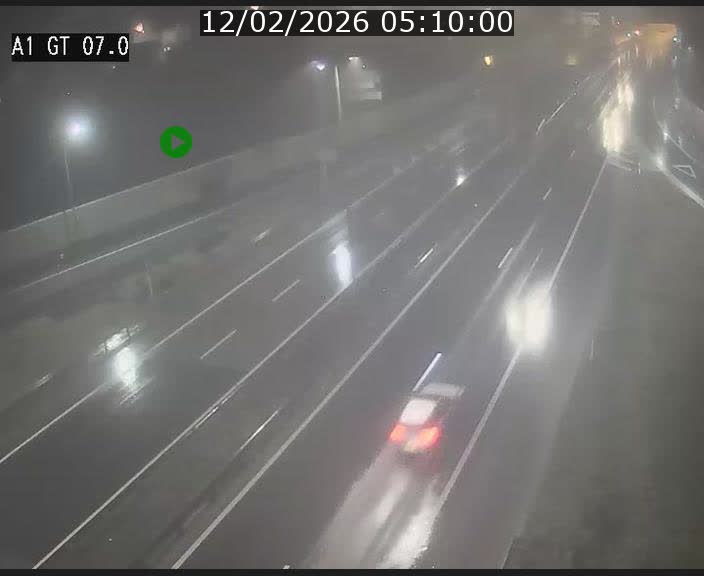 Traffic live webcam Luxembourg Cents - A1 direction Kirchberg - BK 7