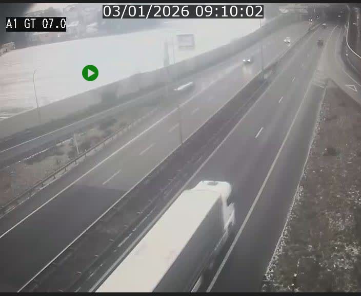 Traffic live webcam Luxembourg Cents - A1 direction Kirchberg - BK 7