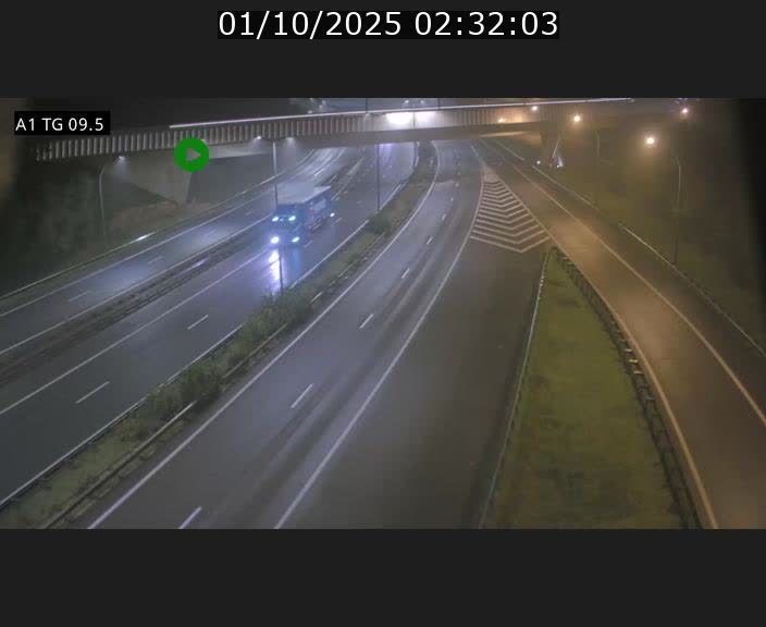 Traffic live webcam Luxembourg Jonction Grünewald - A1 direction Luxembourg-ville - BK 9.5