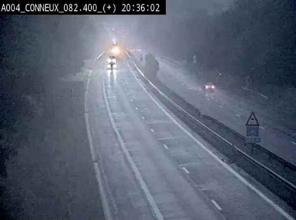 Webcam à hauteur de Conneux sur l'E411 en direction du sud de la Belgique