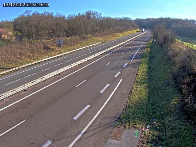 Webcam sur la N19 à Lyoffans. Vue orientée vers Vesoul
