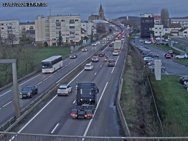 Caméra autoroute France - A31, Thionville direction Metz