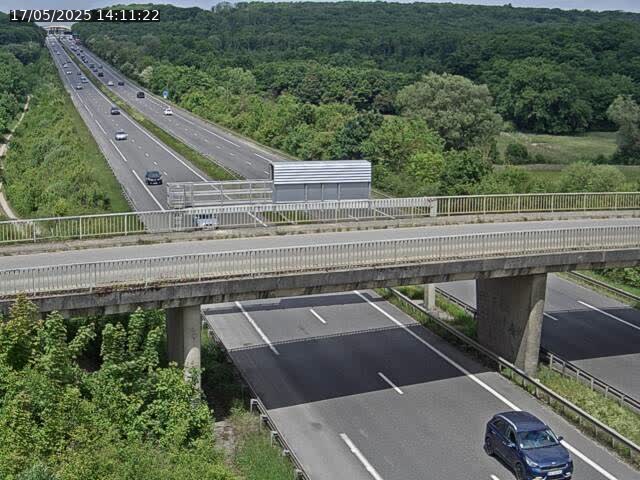 Caméra autoroute France - A31, Zoufftgen direction Luxembourg-ville, à la frontière entre la France et le Luxembourg