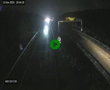 Webcam autoroute A63 en périphérie de Bordeaux au sud-est de la ville, en provenance du bassin d'Arcachon. Vue orientée vers Bordeaux