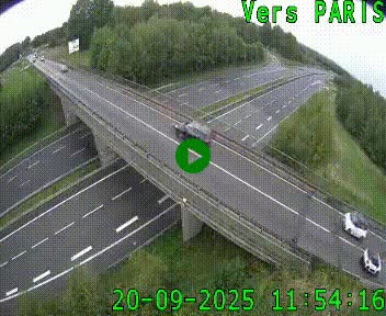 Clone of Caméra routière sur l'autoroute A20 au nord de Limoges, à la jonction avec la N520. Vue orientée vers Paris