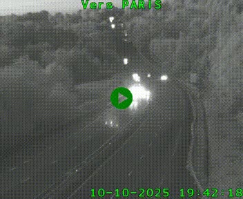 Caméra routière sur l'autoroute A20 à Bessines-sur-Gartempe. Vue orientée vers Paris
