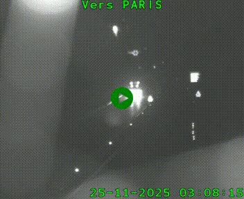 Caméra routière sur l'autoroute A20 à Bessines-sur-Gartempe. Vue orientée vers Paris