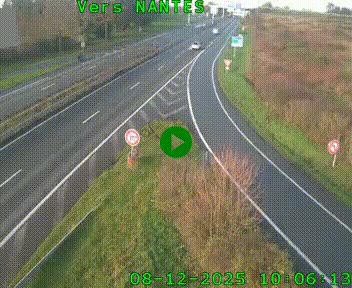 Webcam N147 au nord de Poitiers et à la jonction avec la A10