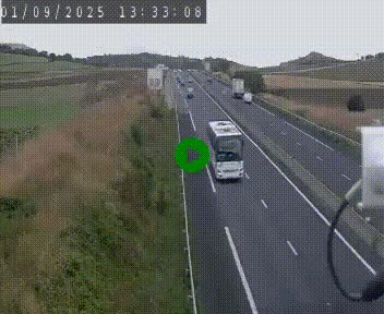 Caméra autoroute A75 à hauteur de Le Crest, en direction de Montpellier