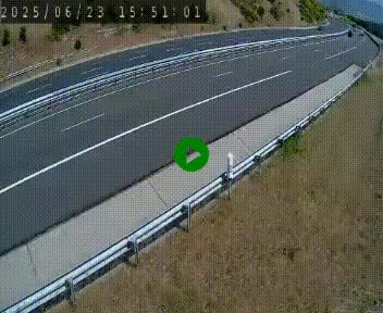 Caméra autoroutière France - A75, Engayresque, entre Millau et Séverac-le-Chateau, en direction de Montpellier