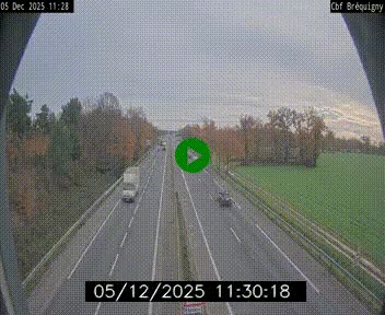 Webcam sur le périphérique de Rennes (N136) à hauteur du quartier Bréquigny, au sud de la ville