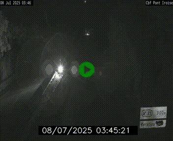 Webcam sur la N165 après le Pont de l'Iroise, à l'entrée de Brest