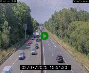 Webcam sur le périphérique de Nantes (N844) entre la Porte de Saint-Luce et la Porte d'Anjou, à l'est de la ville