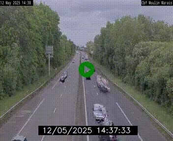 Webcam sur le périphérique de Nantes (N844) entre la Porte de Saint-Luce et la Porte d'Anjou, à l'est de la ville