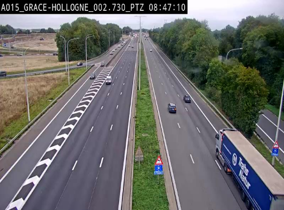 Caméra trafic Belgique - Grâce-Hollogne - E42, jonction avec A604, direction Loncin/Aéroport de Liège -  BK 3.2