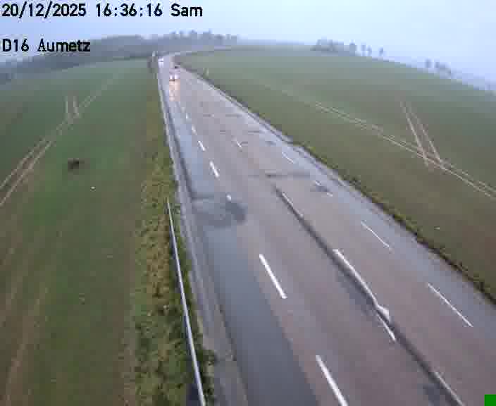 Webcam sur la D16 à Aumetz. Vue orientée vers A30