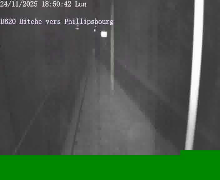 Webcam sur la D620, sur le contournement de Bitche. Vue orientée vers Philippsbourg