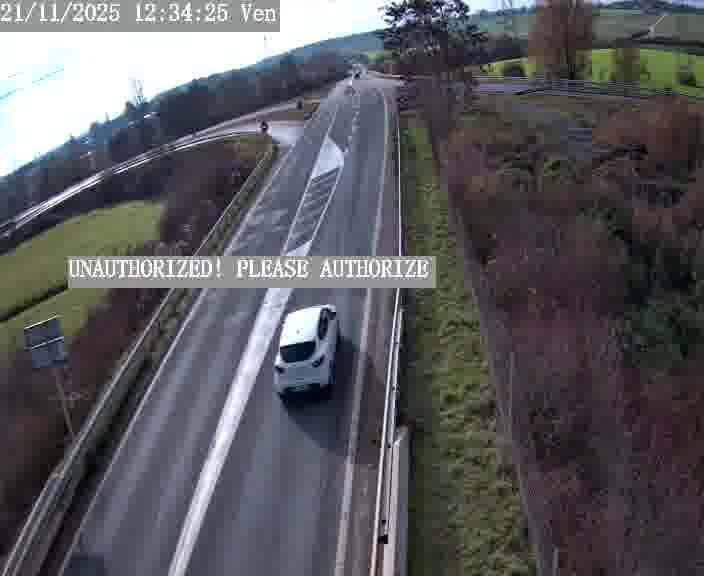 Point de vue trafic déployé sur D181a (France) à Sainte Marie aux Chênes, regardant vers Homecourt, aidant conducteurs et services à anticiper les flux.