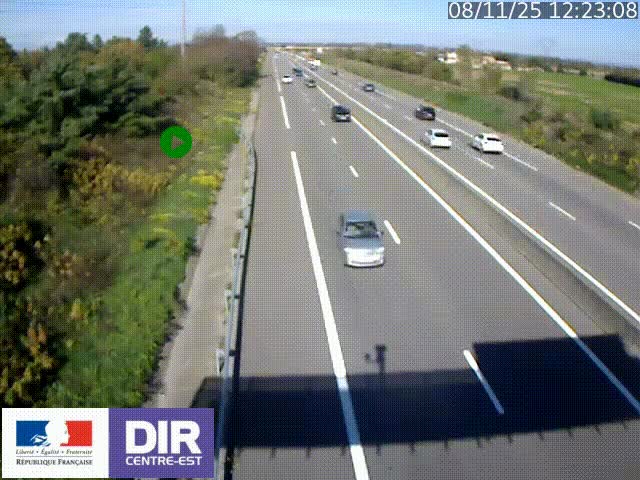 Webcam sur le contournement de Valence, sur la Nationale 7, à la jonction avec la N532, caméra orientée vers Grenoble