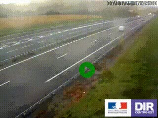 Webcam autoroute sur l'A77 à hauteur de Pouilly-sur-Loire en direction de Nevers