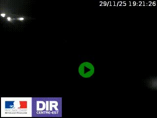 Webcam au niveau du col de Bois Clair à hauteur de Cluny sur la N79. Vue orientée vers Mâcon