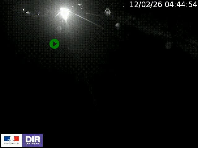 Webcam à Bron sur l'A43 à la jonction avec le boulevard périphérique de Lyon (D383). Vue orientée vers Lyon