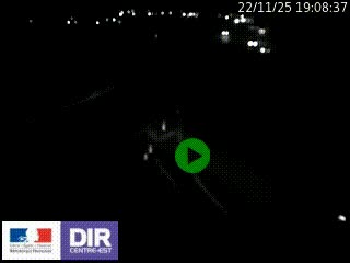 Webcam routière sur la RN6 à Auxerre, à hauteur de la sortie Monéteau, en direction de l'A6 (Gurgy)