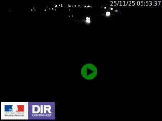 Webcam routière sur la RN6 à Auxerre, à hauteur de la sortie Monéteau, en direction de l'A6 (Gurgy)
