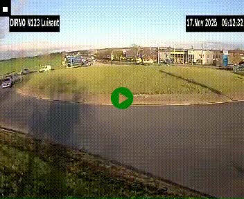 Webcam en périphérie de Chartres sur la N123, à hauteur de Luisant. Vue orientée vers Chartres