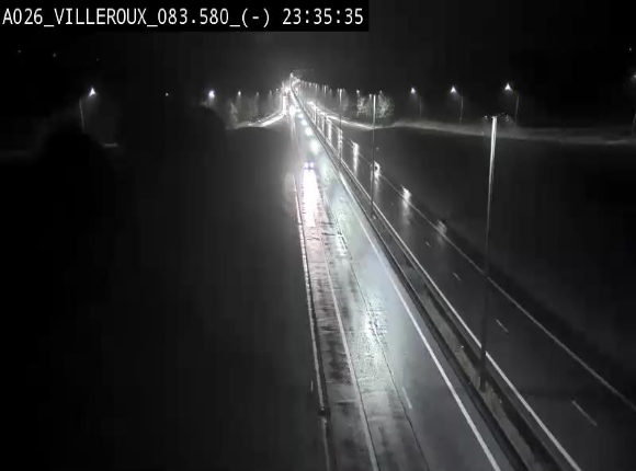 Webcam autoroute A26/E25 à hauteur de Vaux-sur-Sûre, à la jonction avec la N85 en direction de Liège - BK 83.6