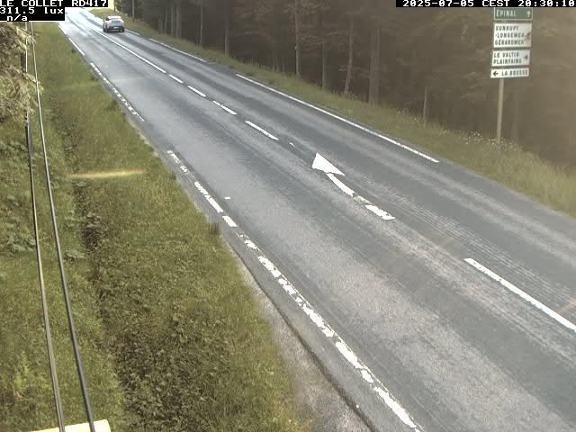 Caméra du Collet sur la route de Colmar (D417)