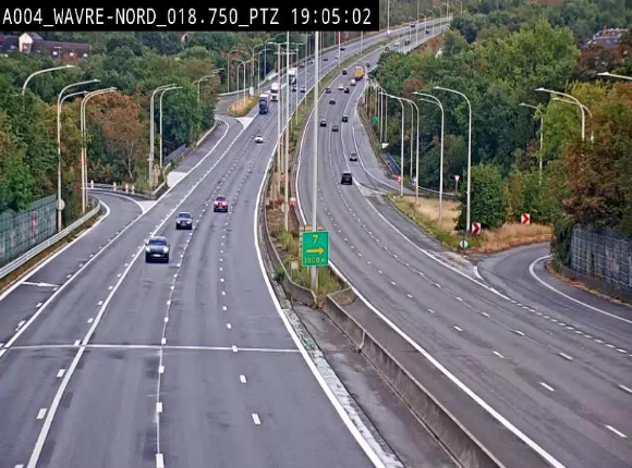 Webcam traffic E411(A4) - BK 18.7 - Bierges (Wavre Nord)