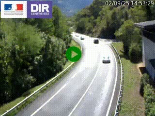 Caméra trafic sur la N90 à Bourg-Saint-Maurice, en provenance d'Aoste et en direction d'Albertville