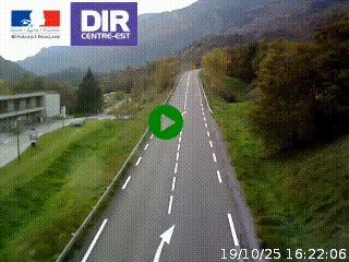 Web cam sur la N90 à Aime, en provenance de Bourg-Saint-Maurice et en direction d'Albertville