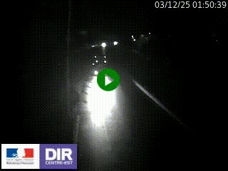 Caméra autoroute sur A6 - Valvert, près de Lyon, en direction de Paris, à hauteur de la sortie 36 Porte du Valvert